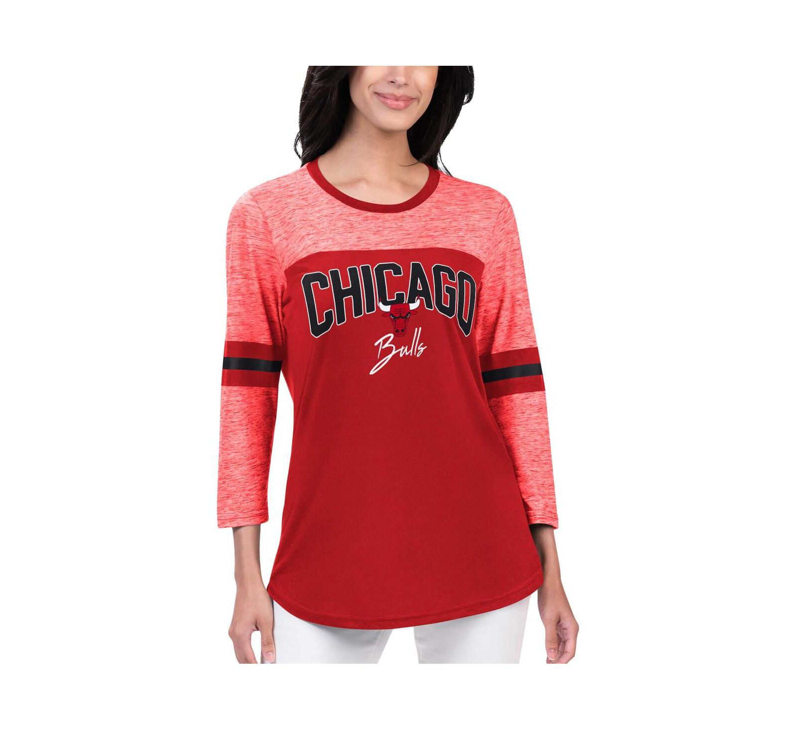 Женская футболка G-III 4Her by Carl Banks Chicago Bulls 3/4-Sleeve