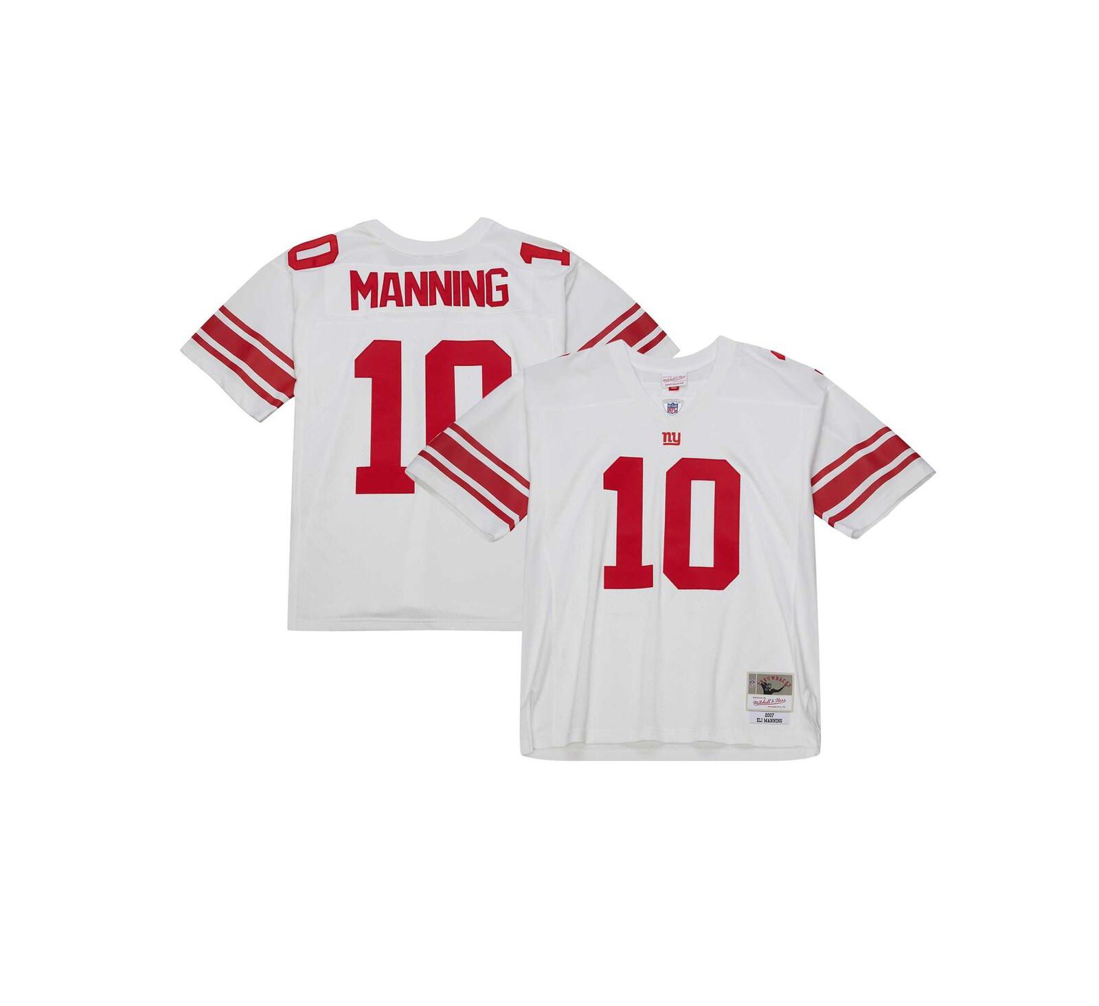 Мужская джерси Mitchell & Ness Eli Manning White New York Giants Legacy Replica