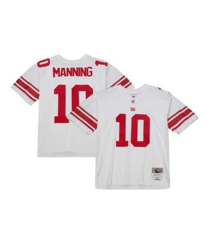 Мужская джерси Mitchell & Ness Eli Manning White New York Giants Legacy Replica
