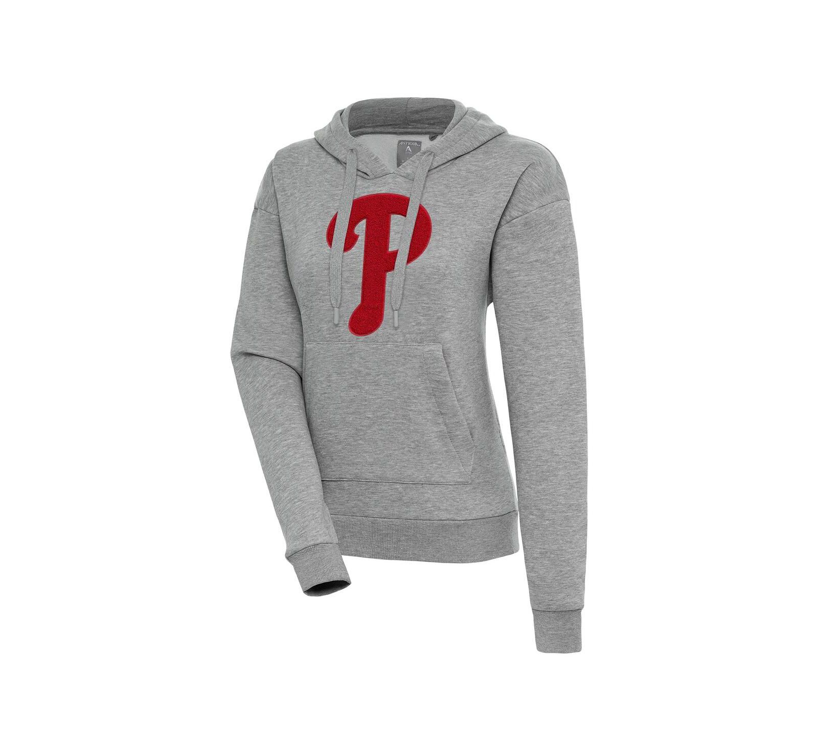 Женское худи Antigua Philadelphia Phillies Victory Heather Gray