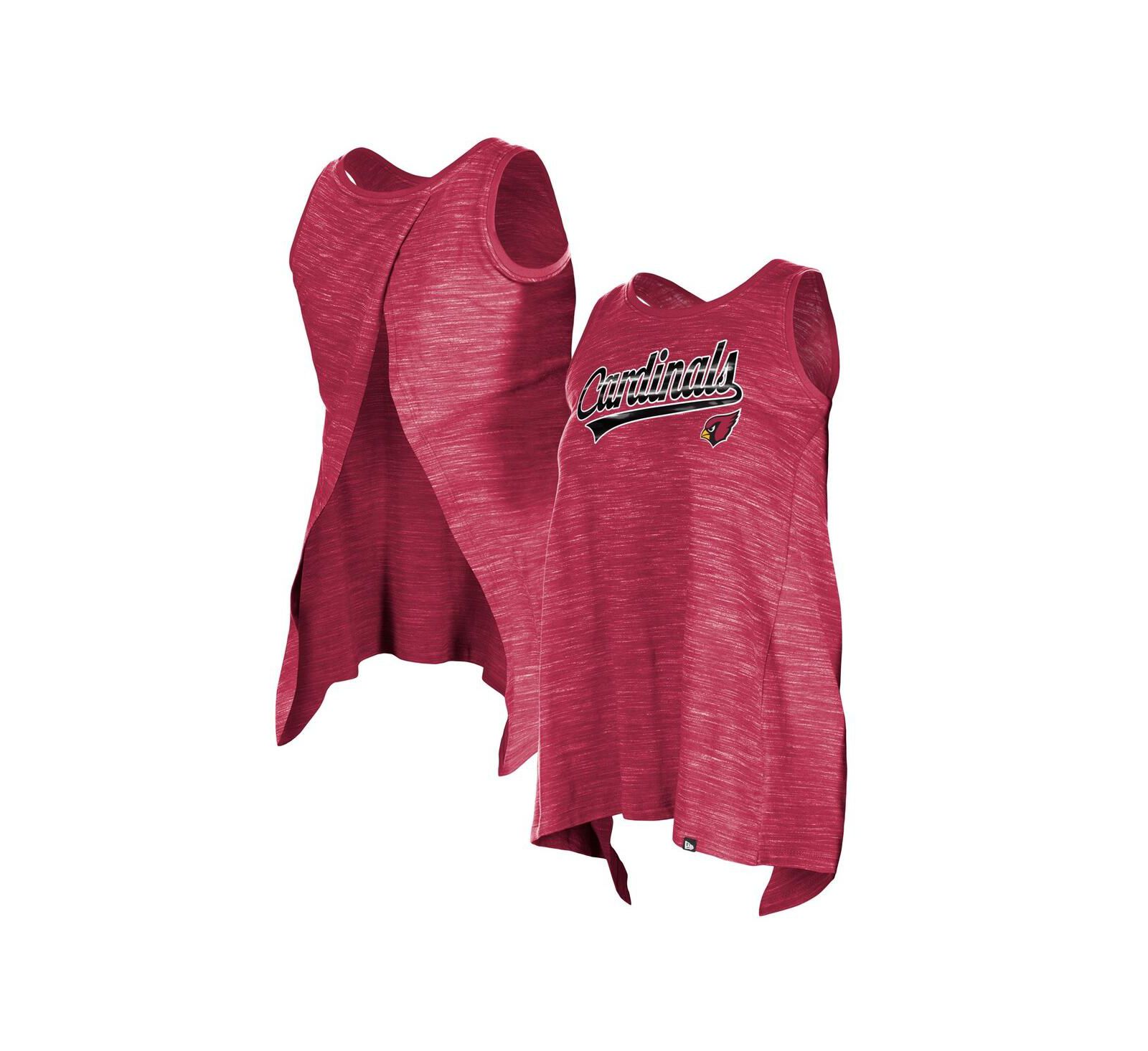 Женский майка New Era Arizona Cardinals Space Dye Active, цвет Cardinal