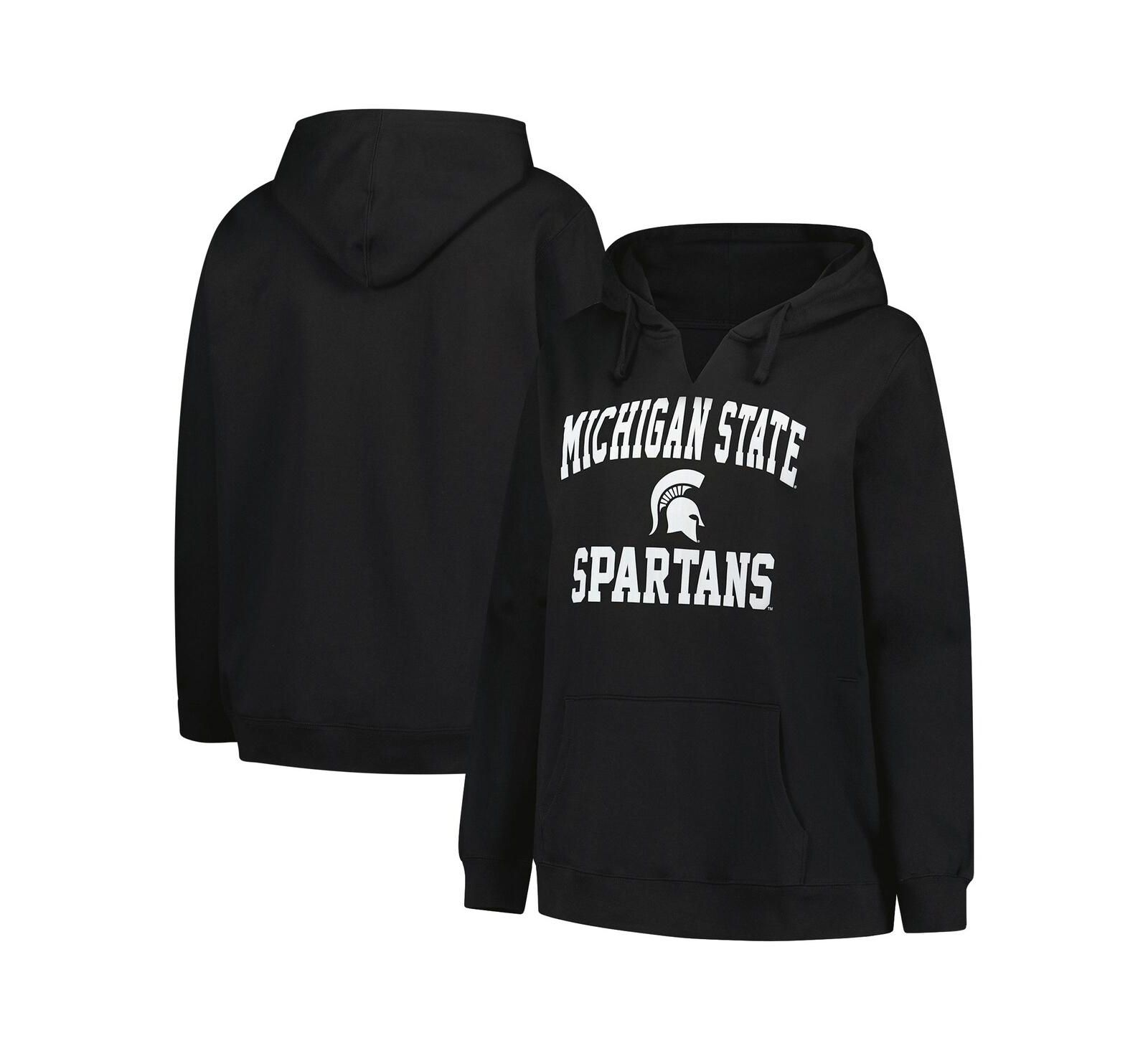 Женское худи Champion Plus Size Michigan State Spartans с V-образным вырезом
