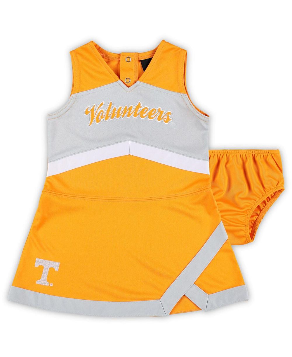 Комплект из двух предметов Outerstuff Girls Preschool Tennessee Orange Tennessee Volunteers Cheer Captain Jumper Dress Bloomers