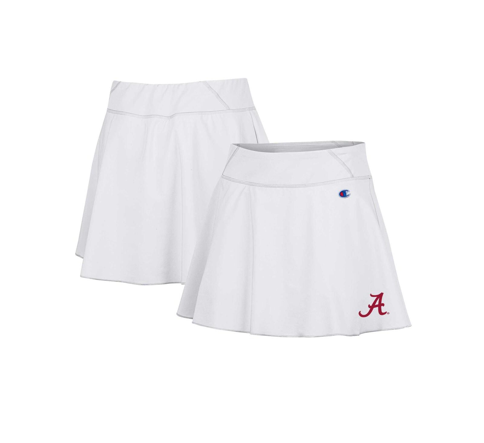 Champion Women's White Alabama Crimson Tide Tailgate Soft Touch Skort