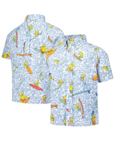 Детская рубашка Reyn Spooner The Simpsons Cowabunga Light Blue