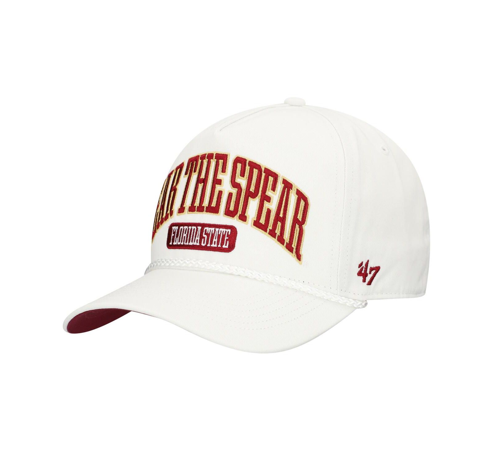 Мужская '47 Brand White Florida State Seminoles Local Arch Hitch Snapback Hat