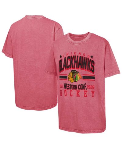 Детская футболка Outerstuff Chicago Blackhawks Sure Short, красная