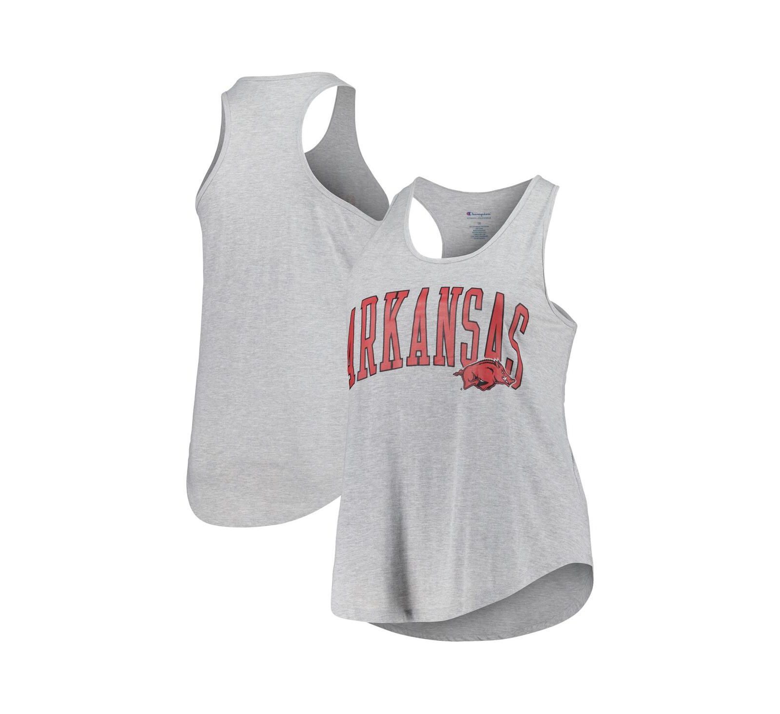 Женский топ Profile Arkansas Razorbacks, серый меланж