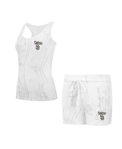 Concepts Sport Женский 2-Piece San Diego Padres Quartz Tank Top and Shorts Set