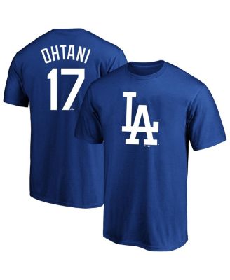 Fanatics Men's Shohei Ohtani Royal Los Angeles Dodgers Big & Tall Name & Number T-Shirt