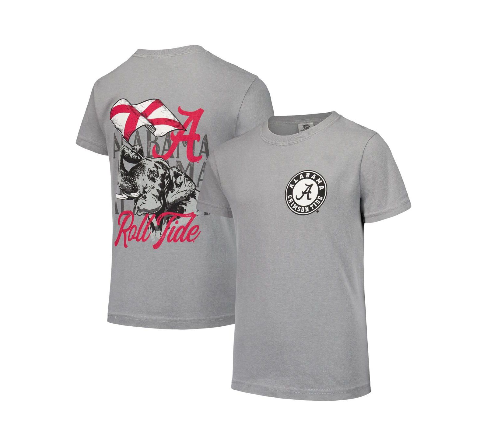 Детская футболка Image One Alabama Crimson Tide Hyperlocal Comfort Colors Gray