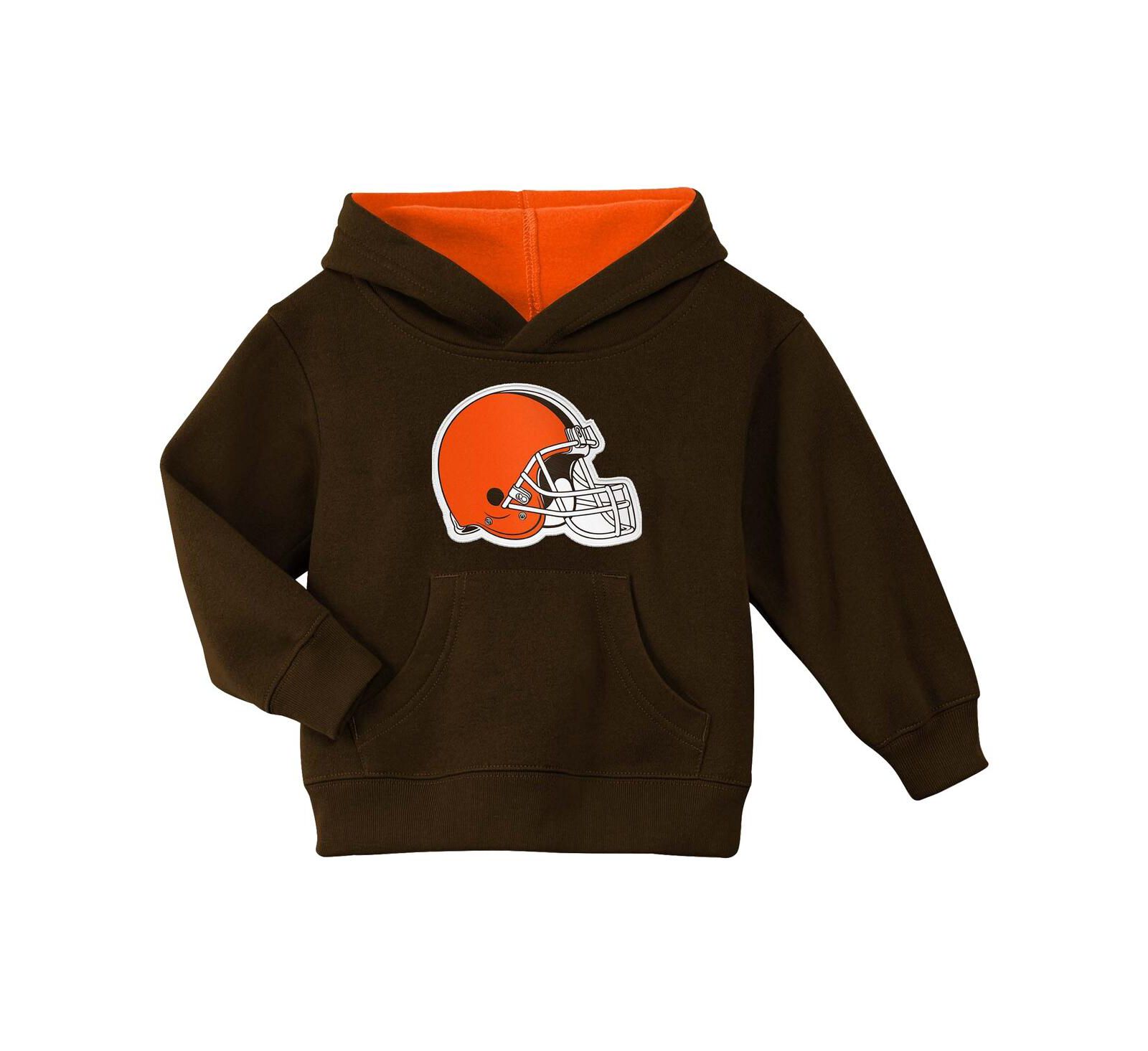 Детский коричневый худи Outerstuff Cleveland Browns Prime Pullover