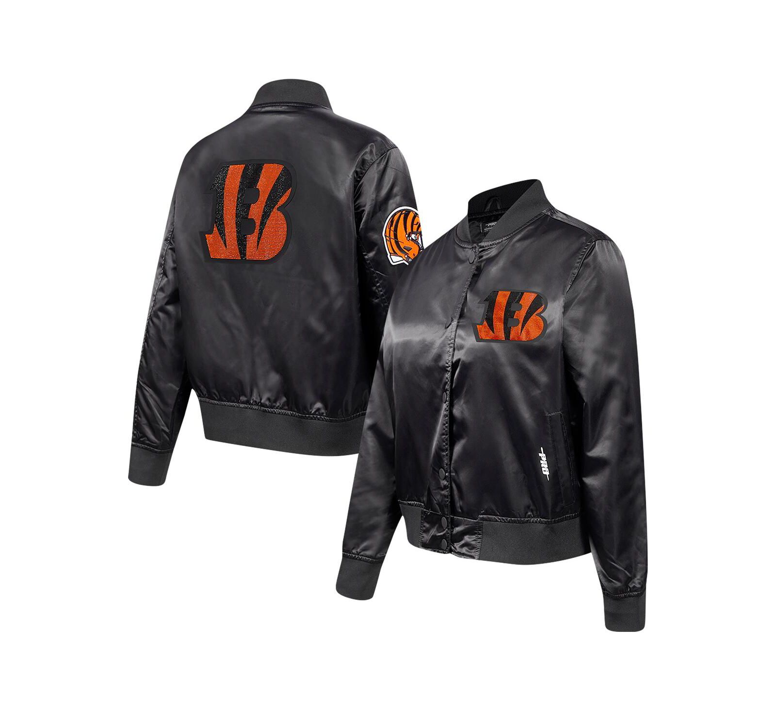 Женская атласная куртка Pro Standard Cincinnati Bengals с украшениями, черная