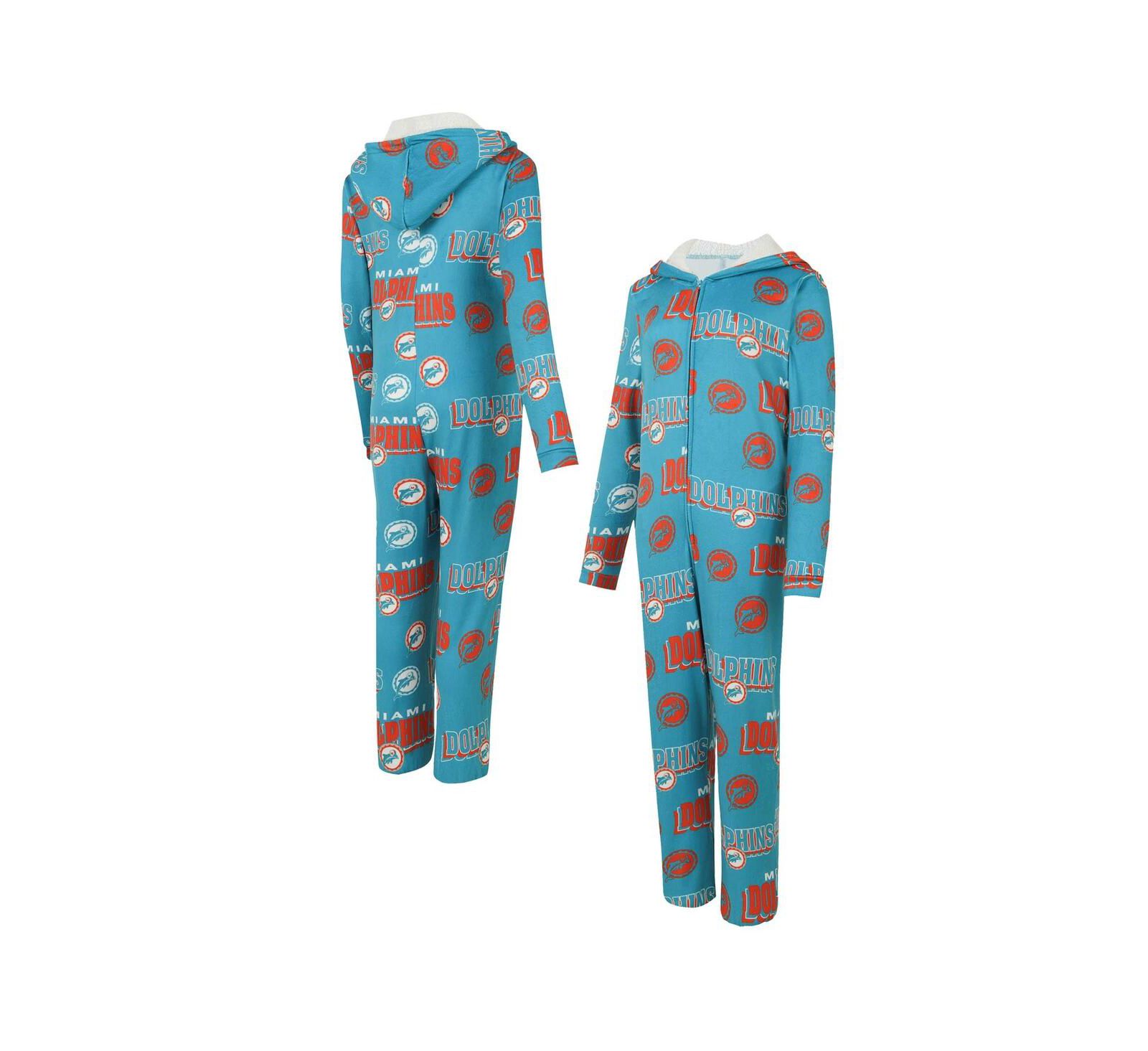 Concepts Sport Женский комбинезон Miami Dolphins Microfleece Full-Zip