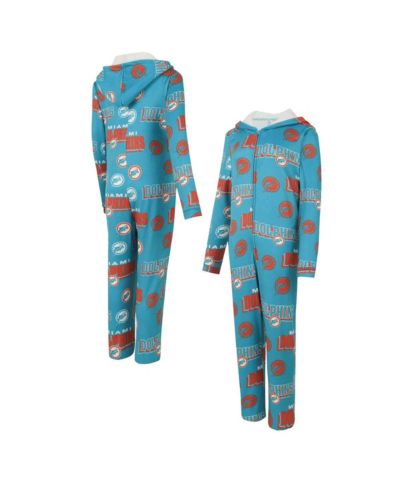 Concepts Sport Женский комбинезон Miami Dolphins Microfleece Full-Zip