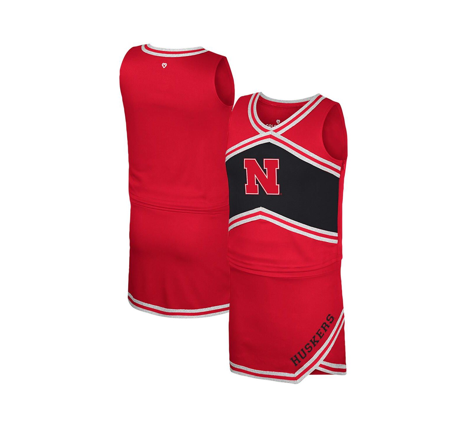 Комплект из 2 предметов Colosseum для девочек Scarlet Nebraska Huskers: топ и юбка