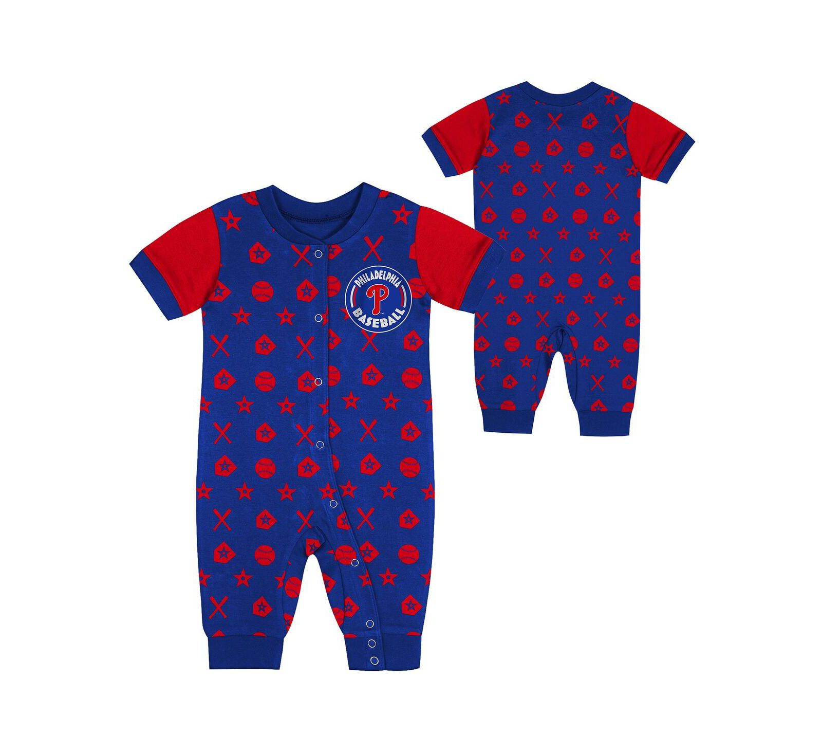 Outerstuff Newborn Blue Philadelphia Phillies Hard 90 Coveralls