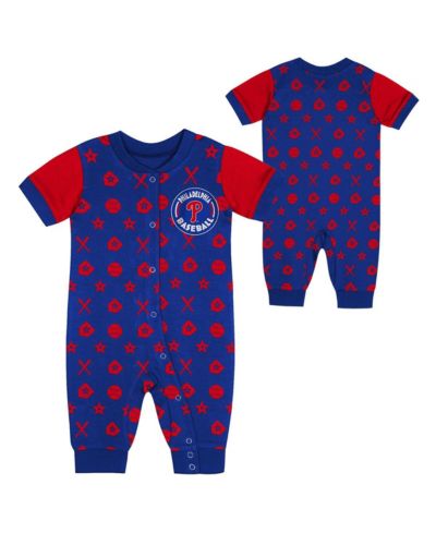 Outerstuff Детский комбинезон Philadelphia Phillies, синий, для новорожденных