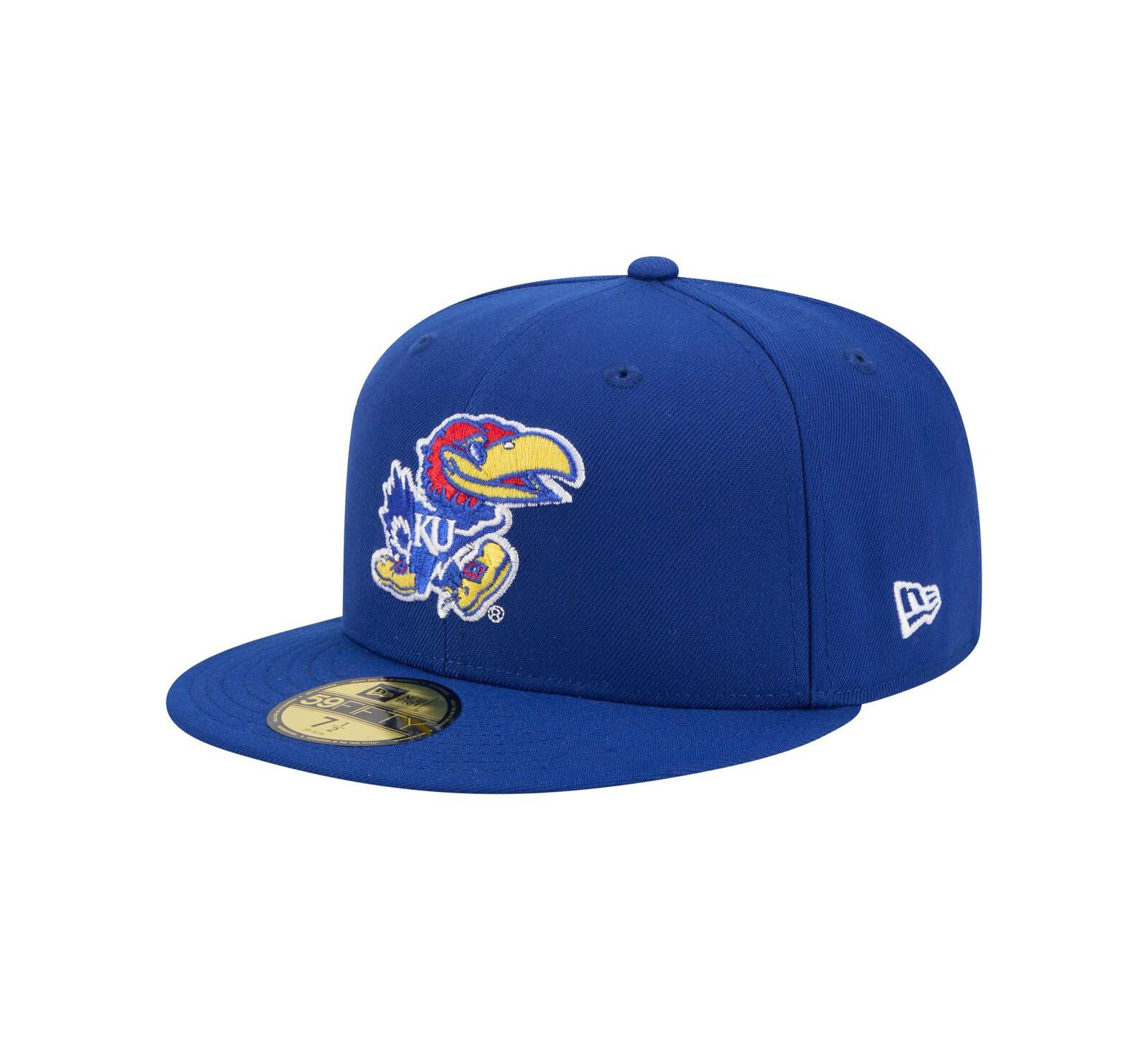 New Era Men's Royal Kansas Jayhawks Vault 59FIFTY Fitted Hat