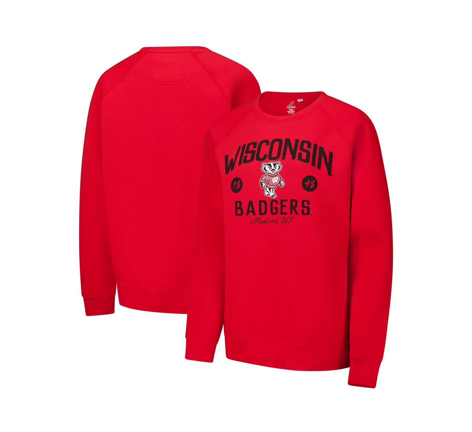 Мужской свитшот League Collegiate Wear Wisconsin Badgers