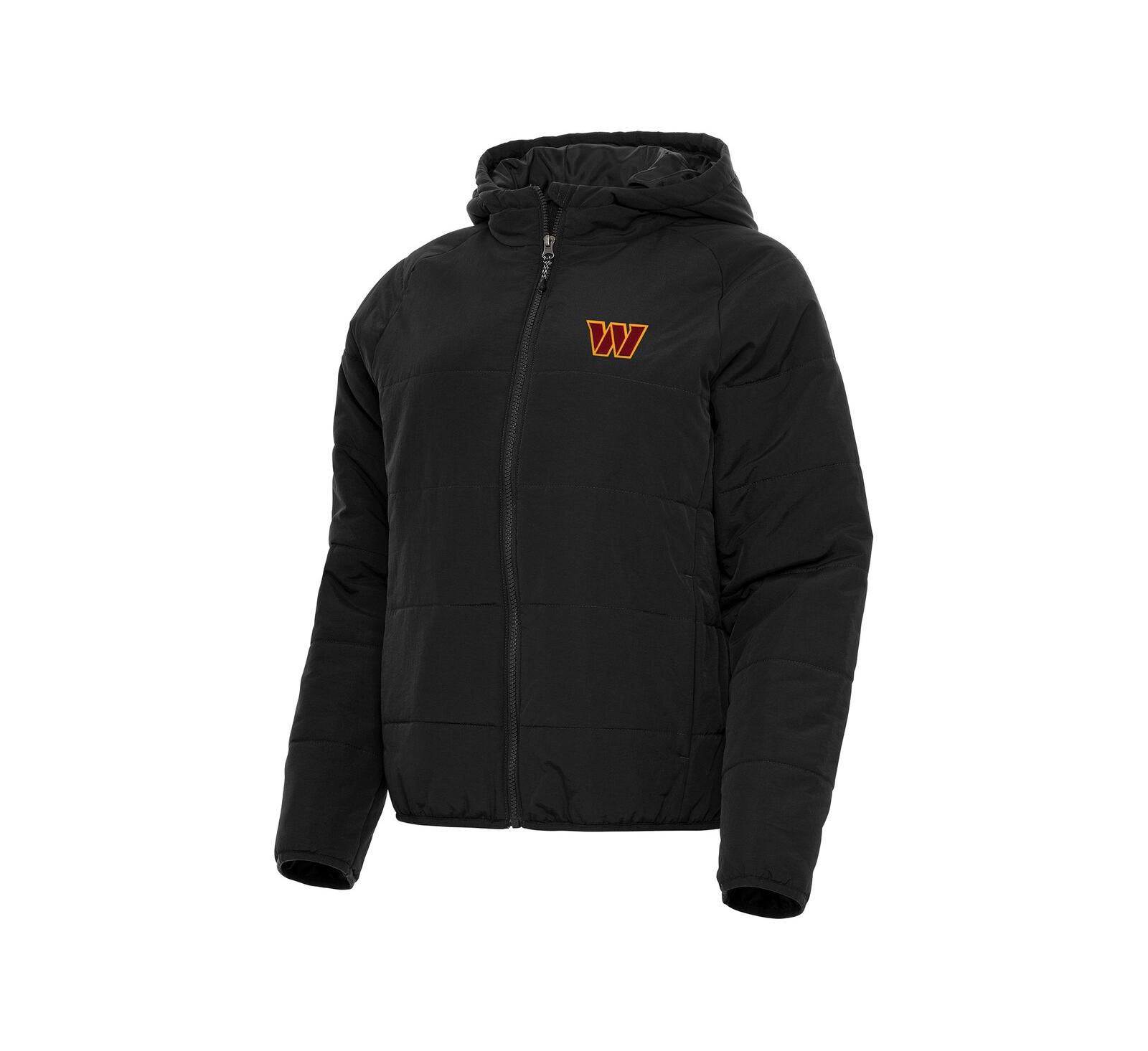 Antigua Women's Black Washington Commanders Universe Full-Zip Hoodie Jacket
