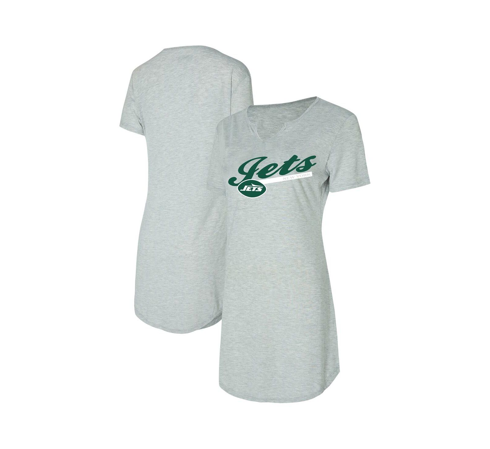 Женская ночная рубашка Concepts Sport Gray New York Jets Petition Knit