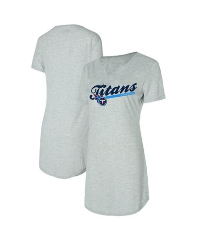 Женская ночная рубашка Concepts Sport Gray Tennessee Titans Petition Knit