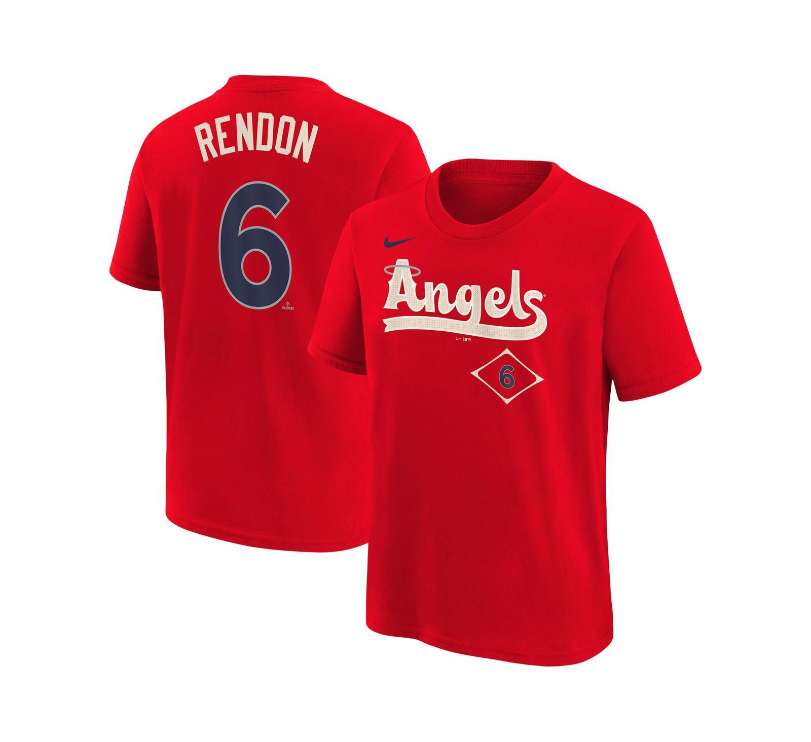 Детская футболка Nike Anthony Rendon Red Los Angeles Angels Fuse City Connect