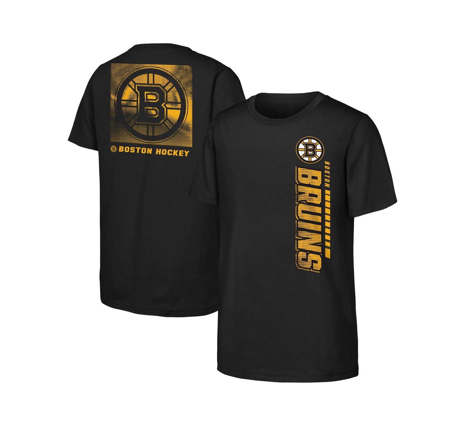 Outerstuff Big Boys and Girls Black Boston Bruins Atmosphere T-Shirt