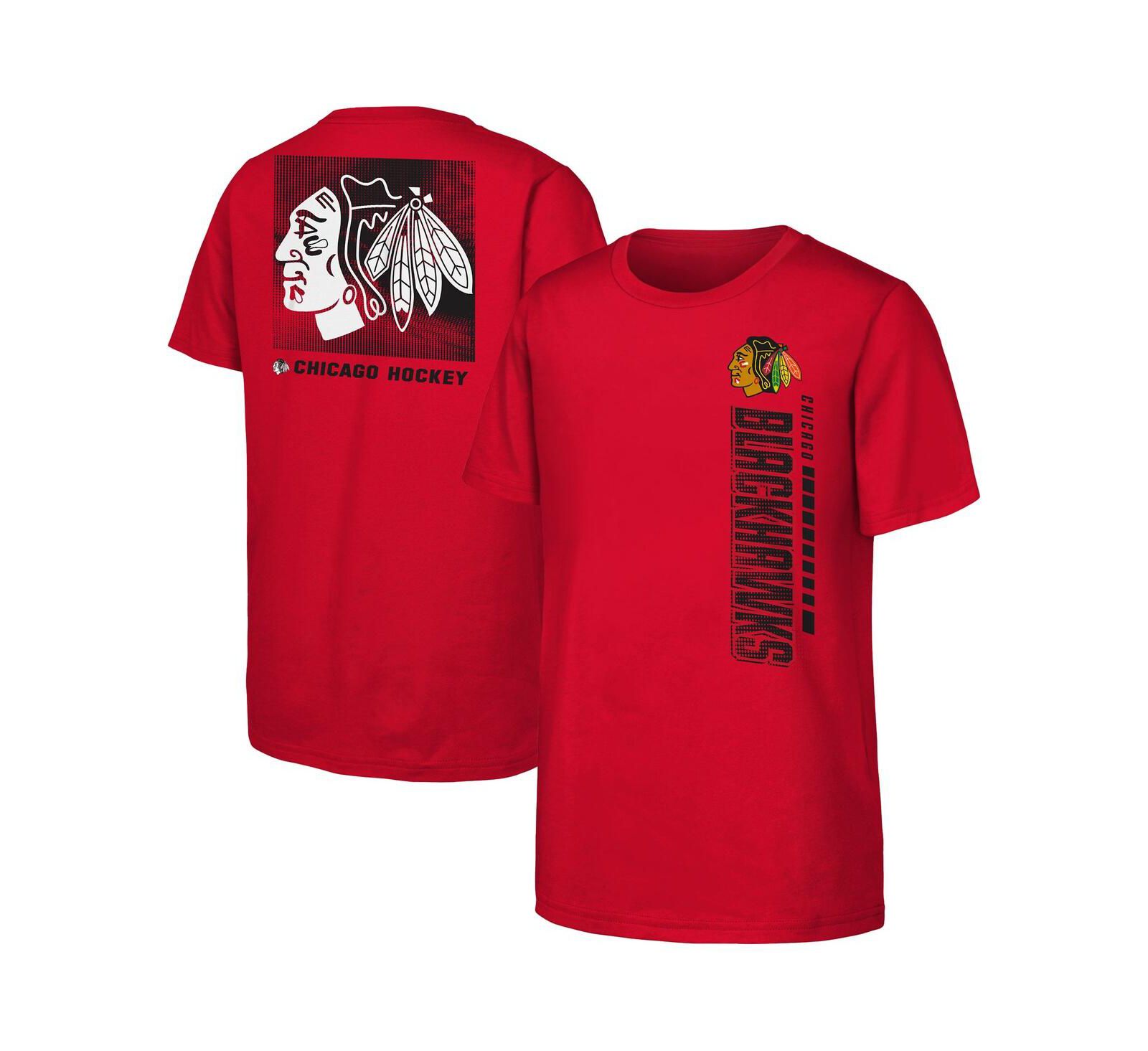 Футболка Outerstuff Red Chicago Blackhawks Atmosphere для мальчиков и девочек