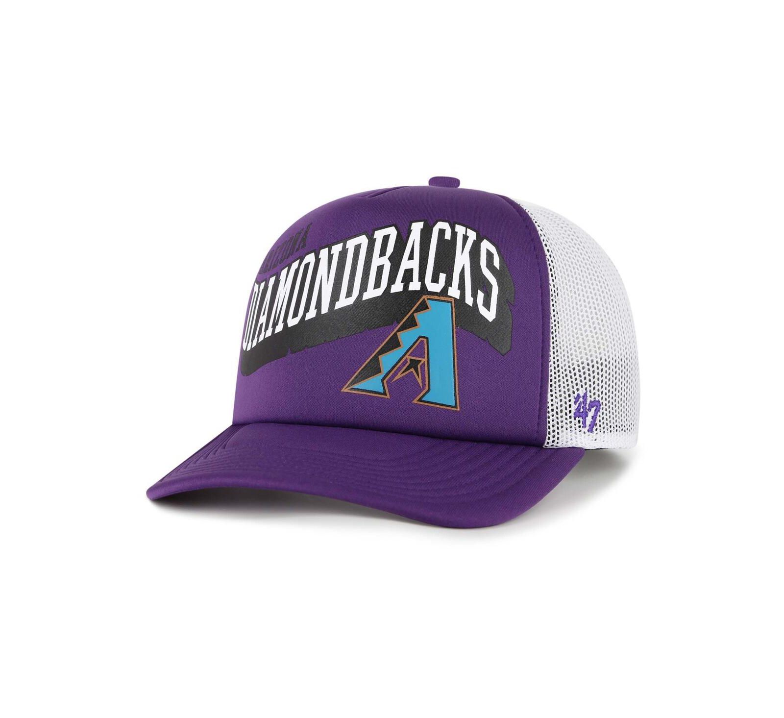 '47 Brand Мужская кепка trucker snapback Arizona Diamondbacks Meander Foam фиолетового цвета