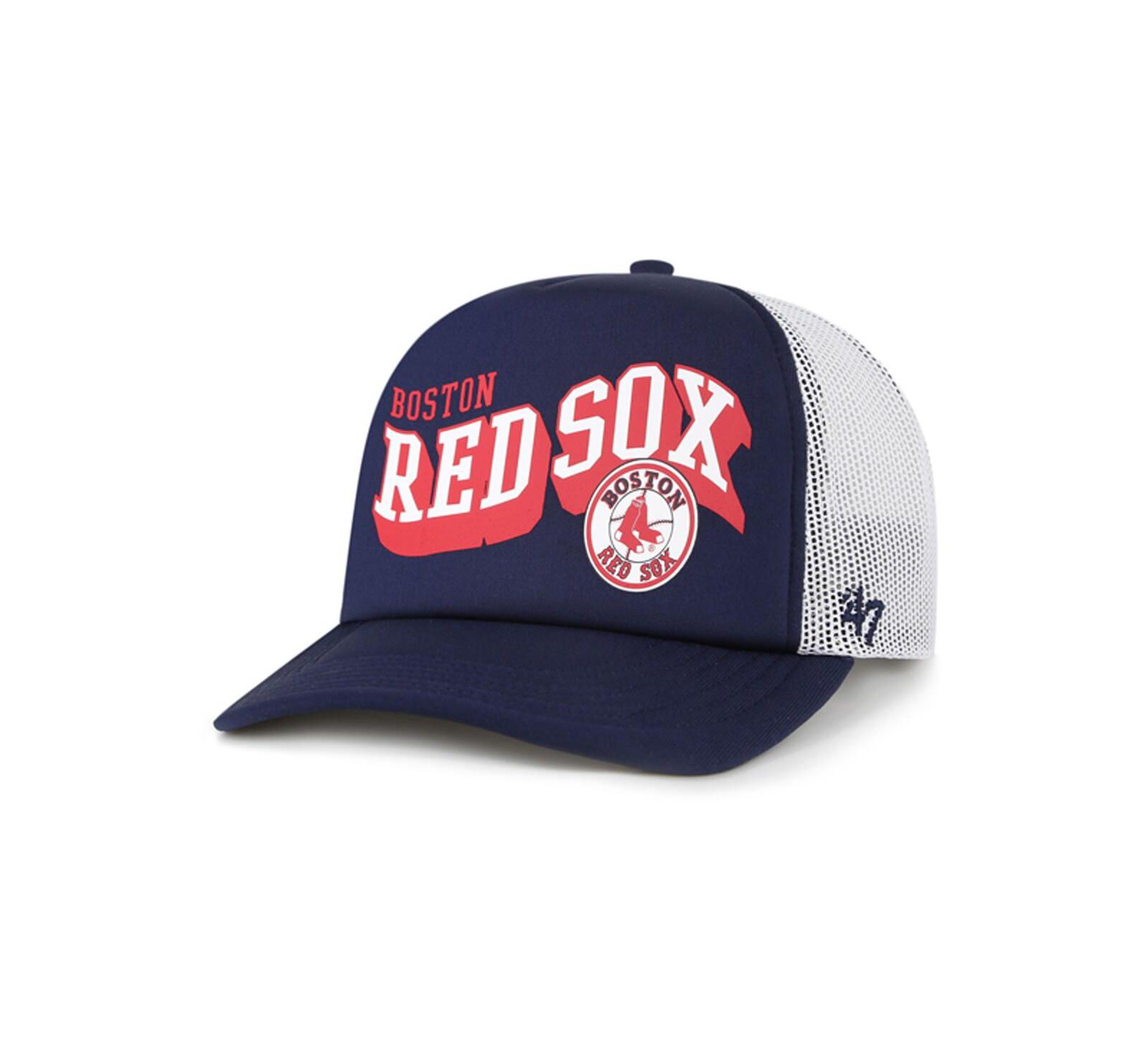 Мужская кепка '47 Brand Navy Boston Red Sox Meander Foam Trucker Snapback