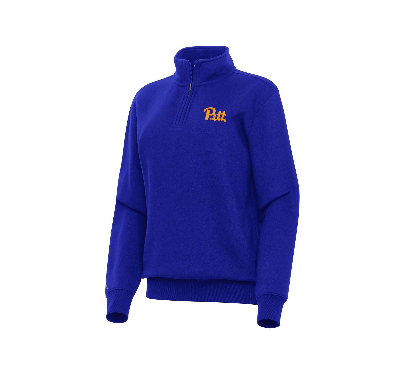 Antigua Женский свитшот Victory Quarter-Zip Royal Pitt Panthers
