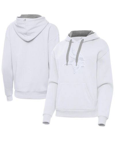 Женское худи Antigua Women's White Minnesota Vikings Victory Pullover