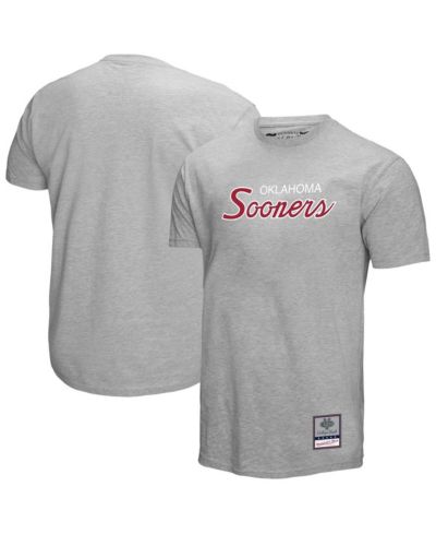 Mitchell & Ness Men's Gray Oklahoma Sooners Elite Script T-Shirt