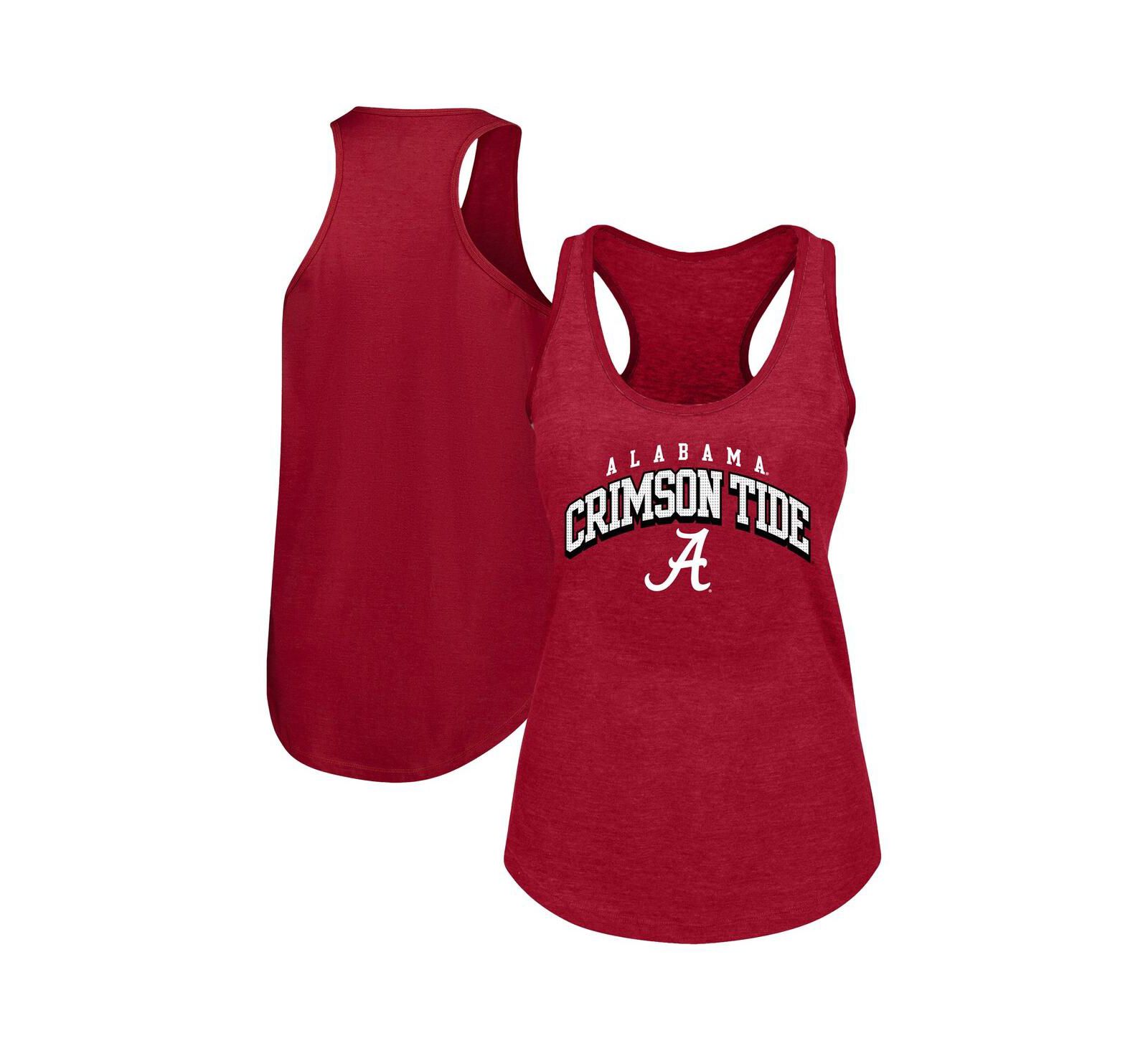 Женский майка-алкоголичка Fanatics Alabama Crimson Tide Plus Size малинового цвета