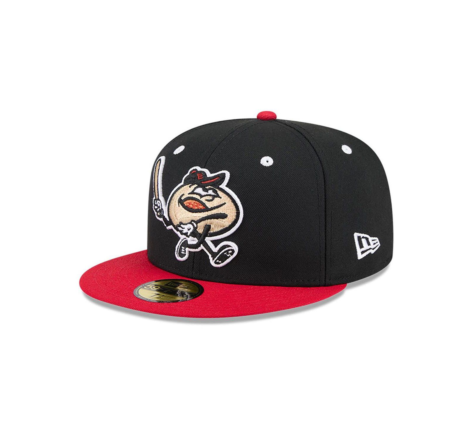 New Era Men's Black Erie SeaWolves Theme Nights 59FIFTY Fitted Hat