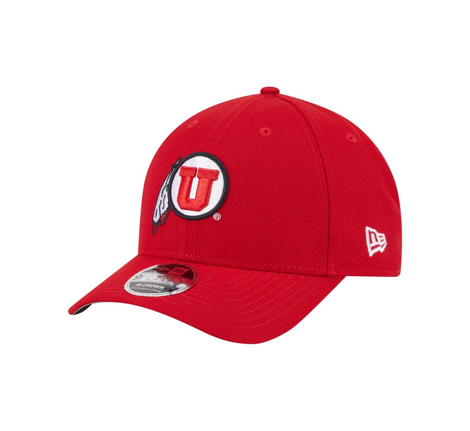 Мужская регулируемая кепка New Era Utah Utes Team Collective 9FORTY M-Crown, красная