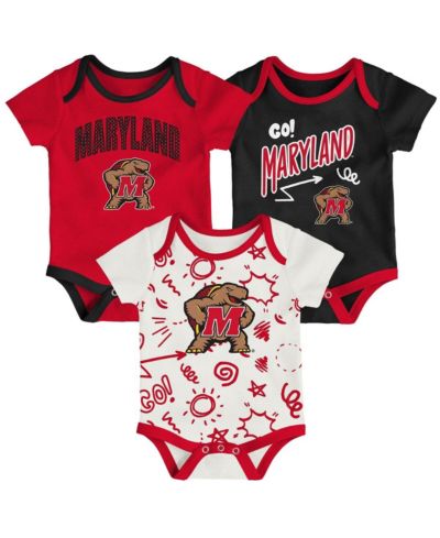 Outerstuff комплект боди для малышей (мальчиков и девочек), 3 предмета, Maryland Terrapins