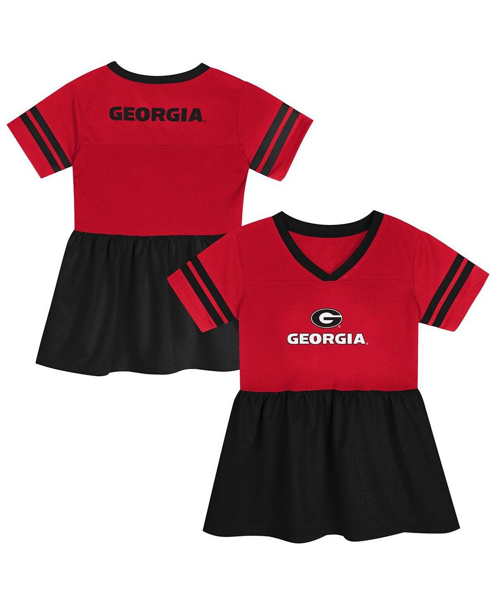 Outerstuff Детское платье Georgia Bulldogs Stadium Lights Fashion Jersey, Red/Black