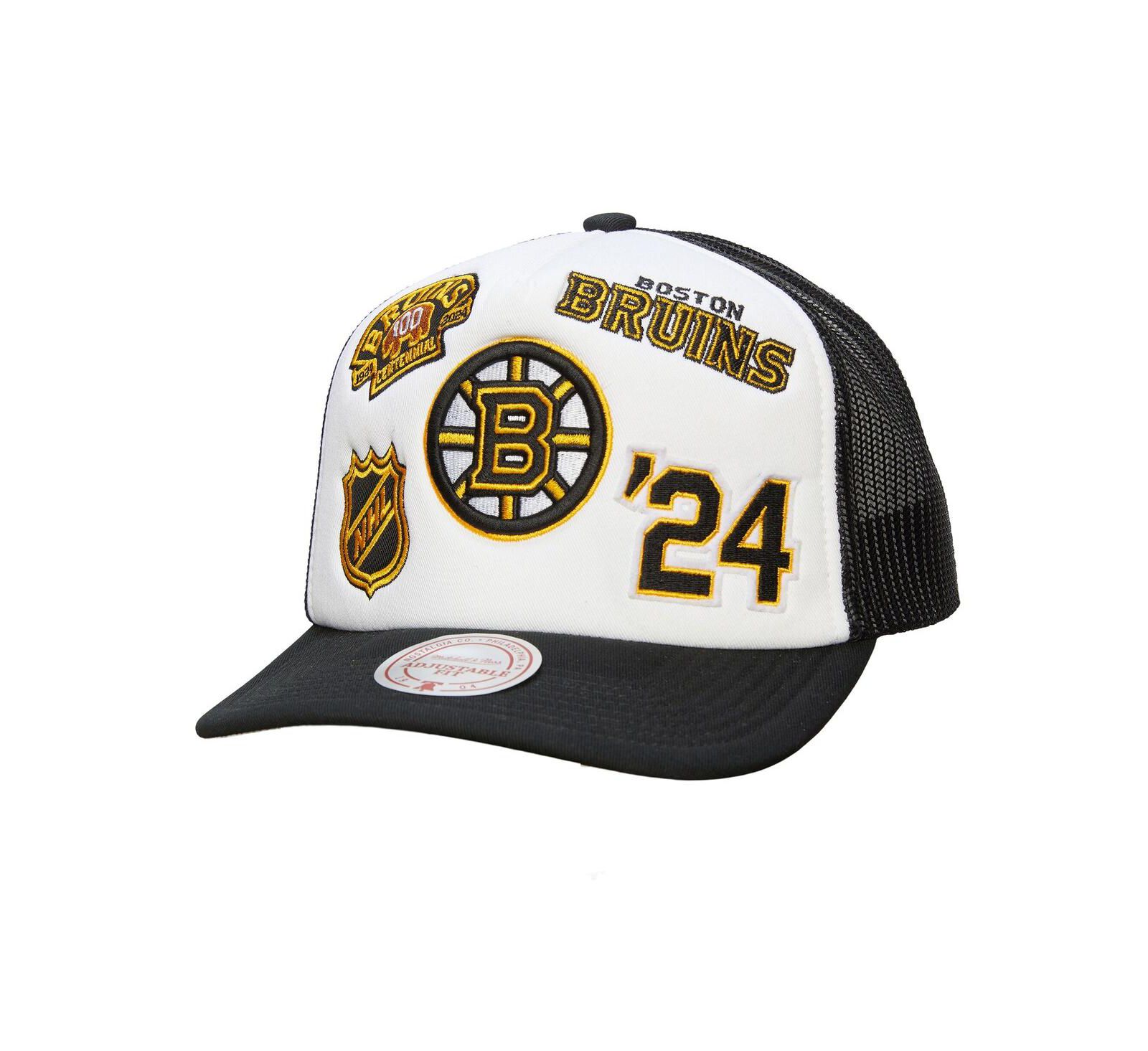 Кепка Mitchell & Ness Men's Boston Bruins Trucker