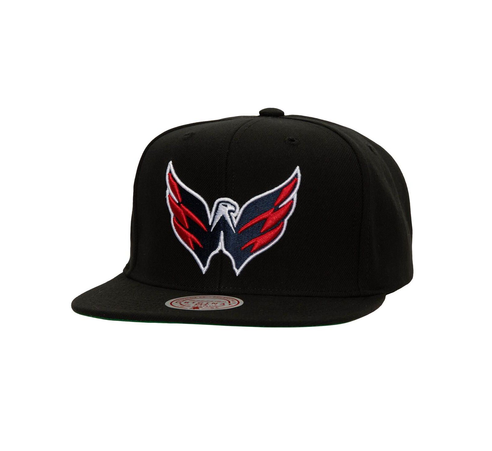 Мужская кепка Mitchell & Ness Black Washington Capitals Core Top Spot Snapback