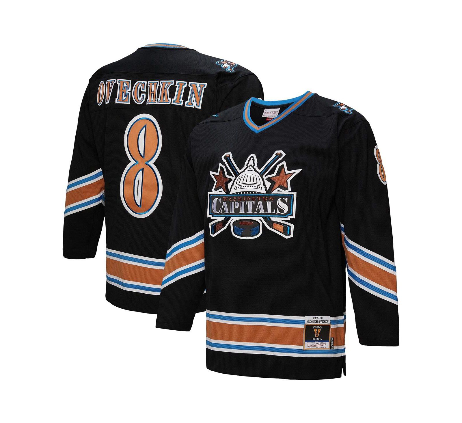 Mitchell & Ness Men's Alexander Ovechkin Black Washington Capitals 2005/06 Power Play Jersey