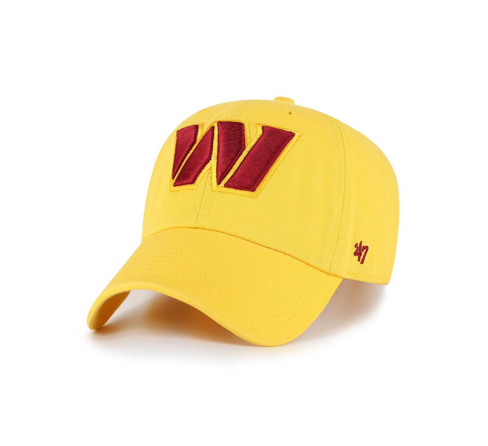 Мужская регулируемая кепка '47 Brand Gold Washington Commanders Cleanup Adjustable Hat