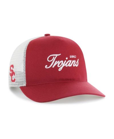 '47 Brand Men's and Women's Cardinal USC Trojans Contemporary Basics Foundation Trucker Hitch Adjustable Hat