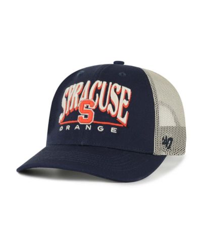 Муiglioiglio的好я регулиру的好емая кепка-тра的好的好кер '47 Brand Navy Syracuse Orange Arid