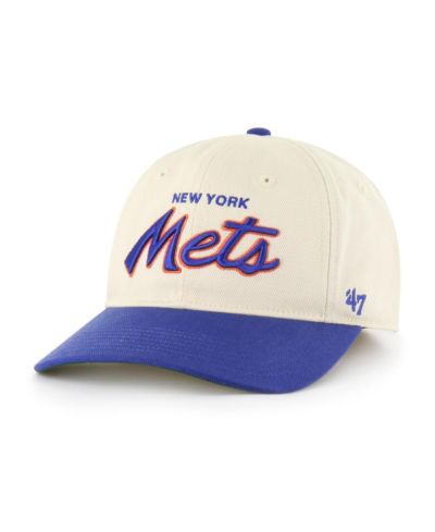 '47 Brand Men's Natural New York Mets Crosstown Franchise Fitted Hat