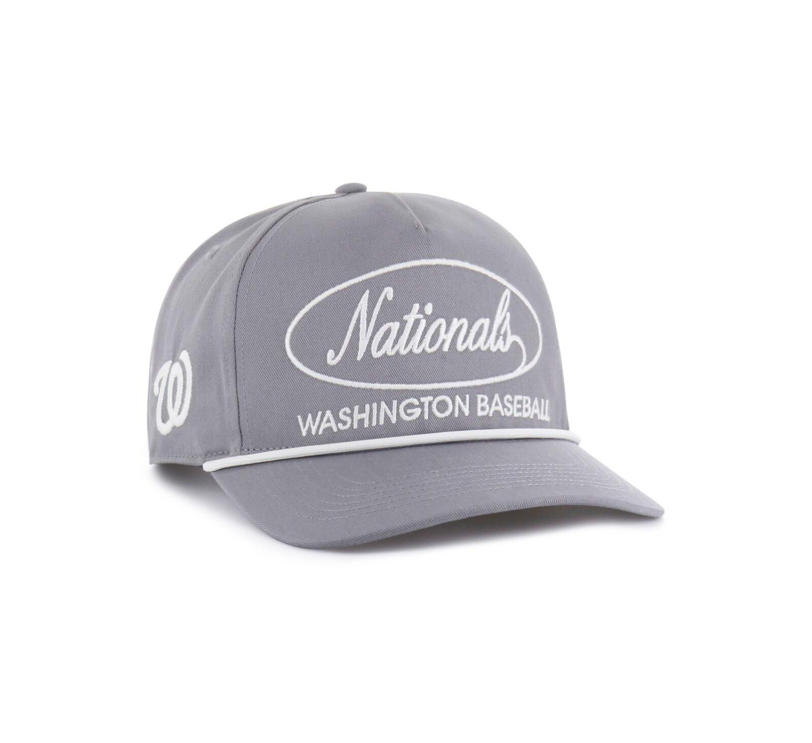 '47 Brand Мужская серая кепка Washington Nationals Foundational Hitch