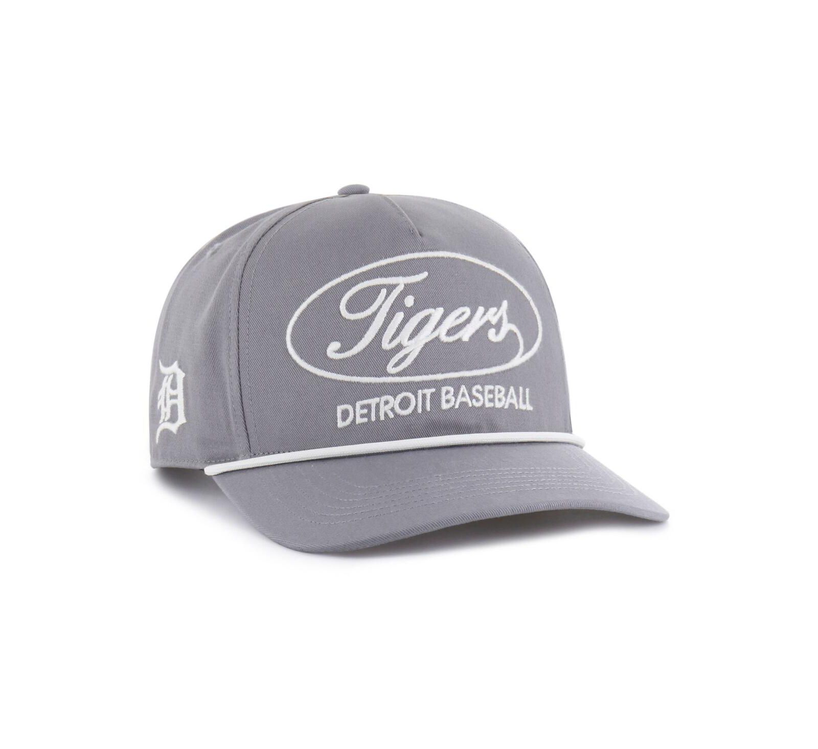'47 Brand Мужская регулируемая кепка Detroit Tigers Foundational Hitch серая