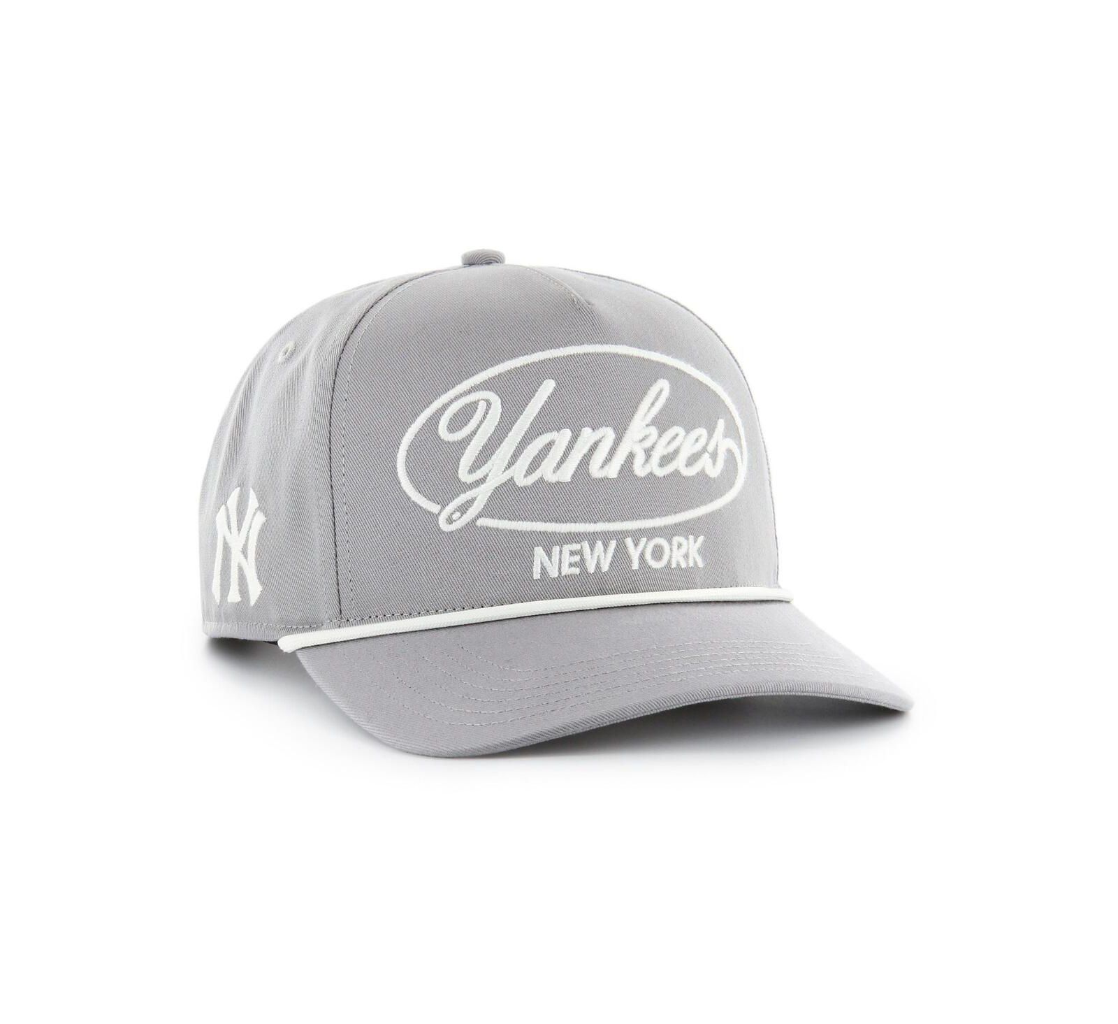 Мужская кепка '47 Brand Gray New York Yankees Foundational Hitch Adjustable